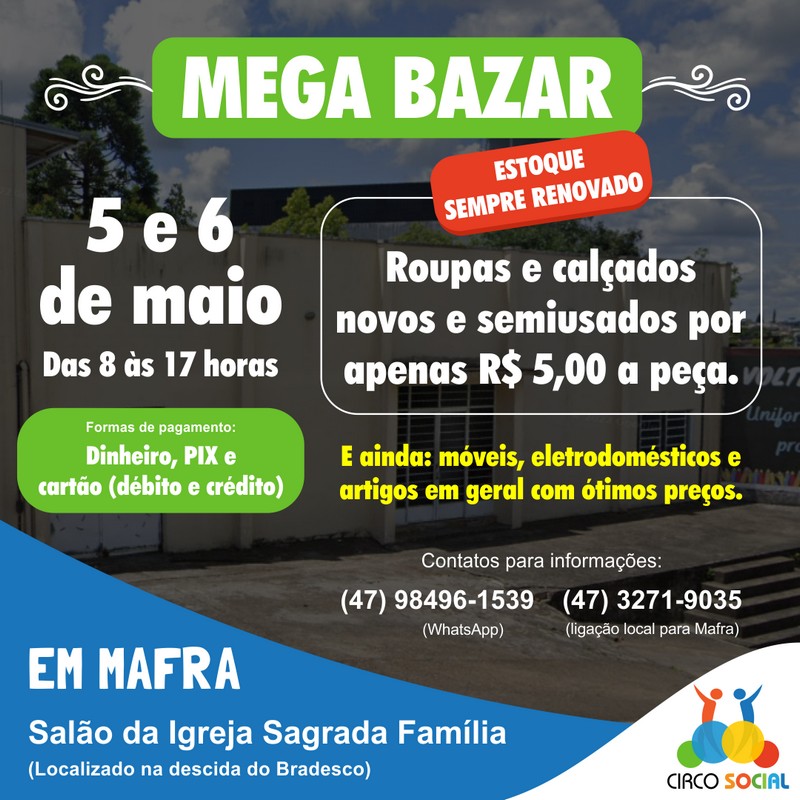 circo-social-promove-mega-bazar-beneficente-nesta-sexta-e-sabado-em-mafra